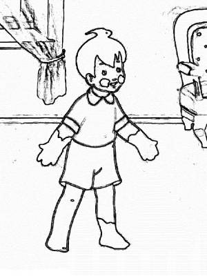 Раскраска Мойдодыр 17