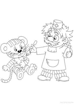 Раскраски Мойдодыр для детей 3 4 лет