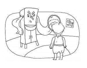 Раскраска Мойдодыр