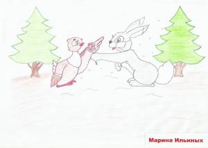 Серая шейка нарисовать