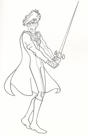 Раскраска Тимми парень Текны