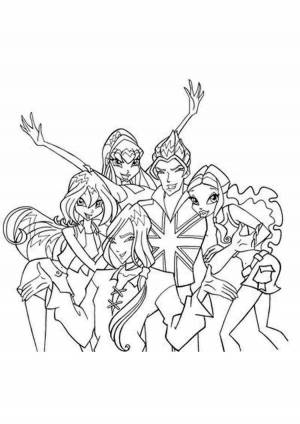 Раскраски Специалисты винкс