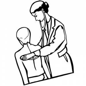 Раскраска врач терапевт