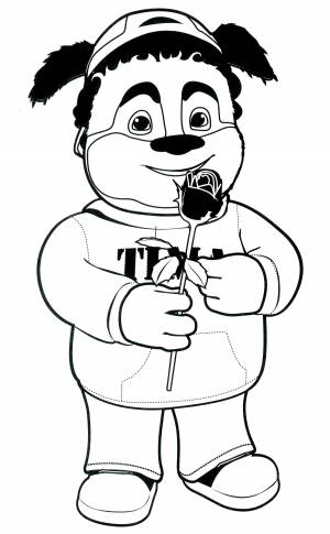 Раскраска Тимоха влюблен