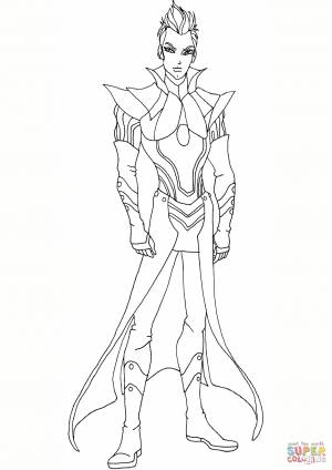 Раскраска Некс из Клуба Винкс