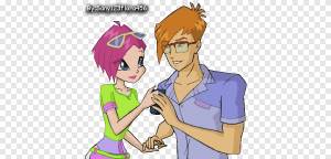 Винкс Текна и Тимми 2, женщина в розовом и зеленом платье, png