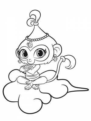 Раскраска Шиммер и Шайн  онлайн