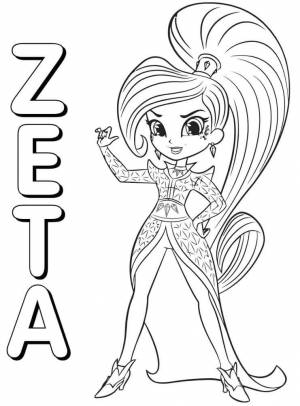 Раскраски Шиммер и Шайн