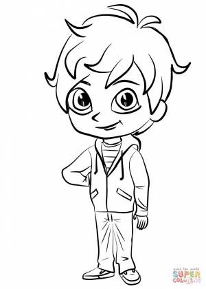 Раскраска Зак из Шиммер и Шайн