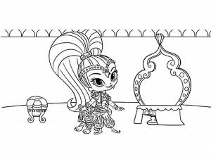 Раскраска Шиммер и Шайн