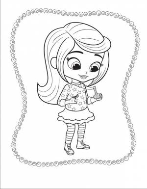 Раскраска А живем мы в маленьком кувшине Наша подружка Лея всегда носит его с собой