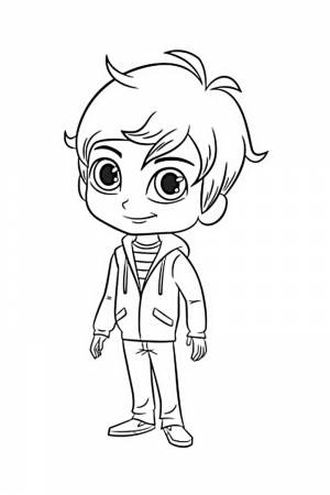 Раскраска Зак