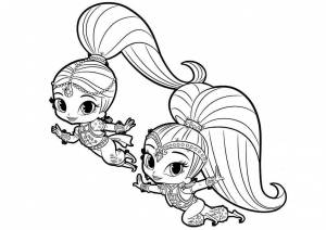 Раскраски Шимер и шай