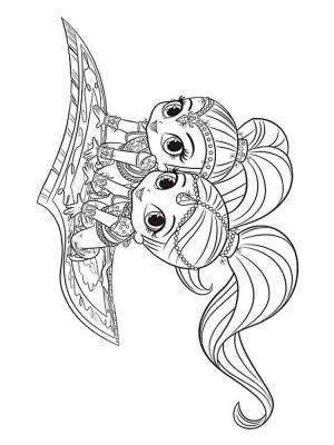 Раскраски Шиммер и Шайн