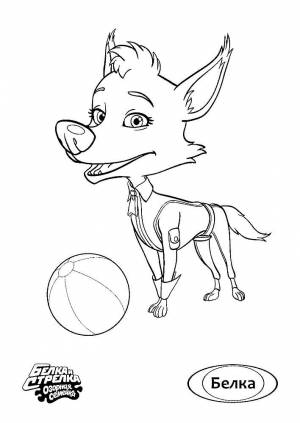 Раскраска Белка И Стрелка