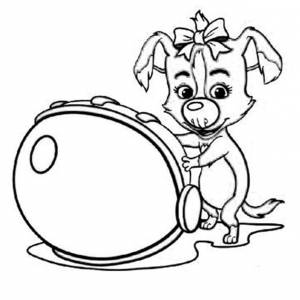 Раскраска Белка и Стрелка 26