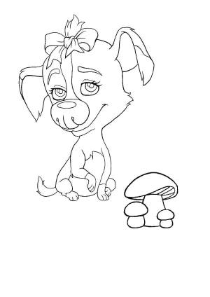 Раскраски стрелка, Раскраска Дина белка и стрелка