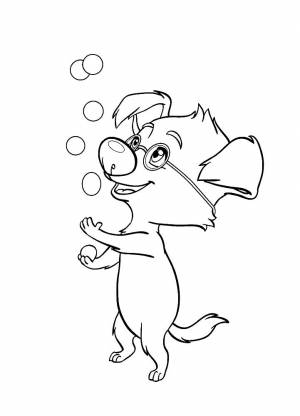 Раскраска Белка И Стрелка