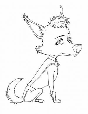 Раскраска белка и стрелка