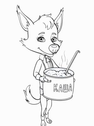 Раскраска из мультфильма Белка и Стрелка