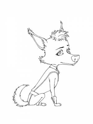 Раскраска из мультфильма Белка и Стрелка  для девочек