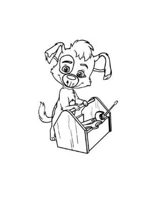 Раскраски Белка и Стрелка