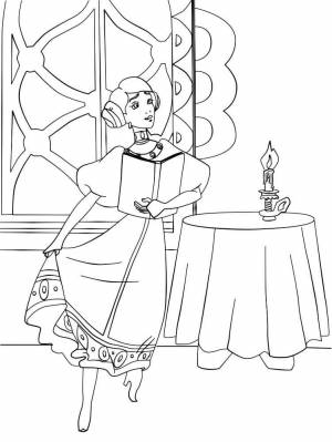 Раскраска Иван Царевич и Серый волк 19