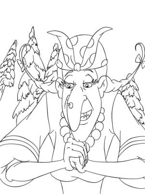 Раскраска Иван Царевич и Серый волк 5