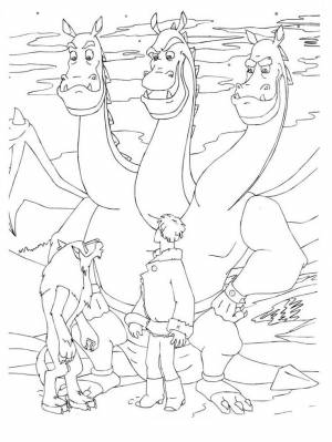 Раскраски Иван царевич и серый волк