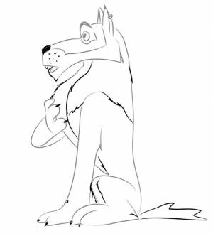 Раскраска Иван Царевич и Серый волк 20