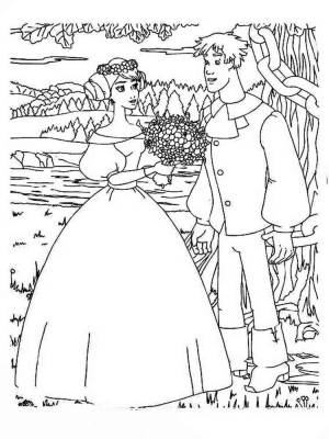 Раскраски Иван царевич и серый волк