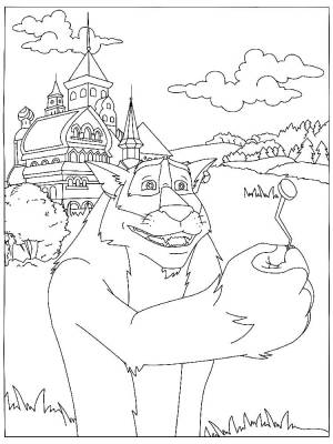 Раскраски Иван царевич и серый волк