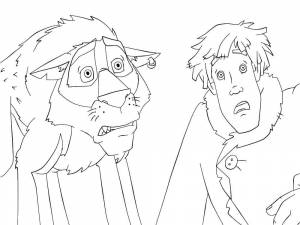 Раскраски Раскраска Иван царевич и волк