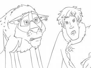 Раскраска Иван царевич и серый волк