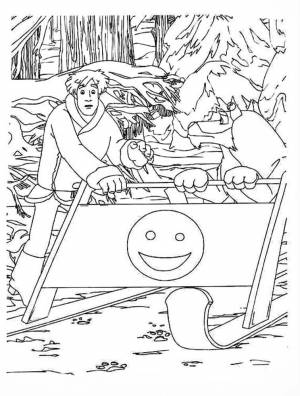 Раскраска Иван Царевич и Серый волк 14