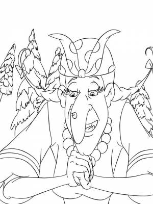 Раскраски Иван царевич и серый волк   в формате