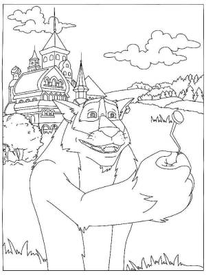Раскраски Иван царевич и серый волк