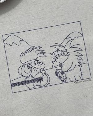 Шопер раскраска по номерам «Злюки Бобры»