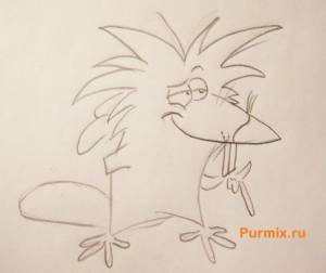 Как нарисовать Норберта Фостера из мультесереала Крутые бобры