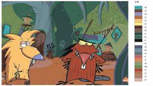 Картина по номерам Z-86 Крутые Бобры 50х70