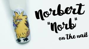 Рисуем Норберта на ногтях