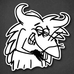 Наклейка на авто Крутые бобры