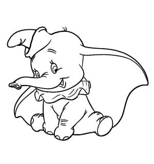 раскраски на тему дамбо