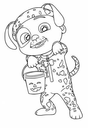 Раскраска КоКомелон Собака