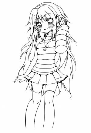 Раскраска Аниме Игра