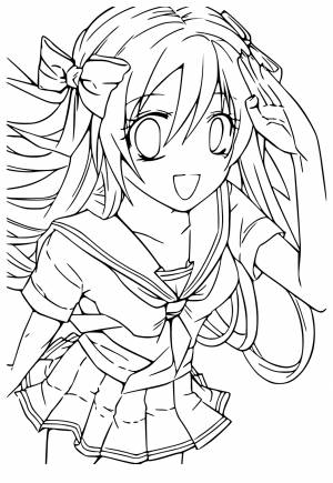 Раскраска Аниме Сила