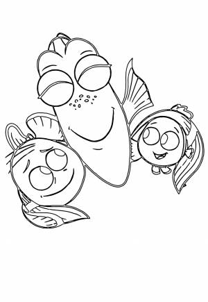 Раскраска Дори Персонажи