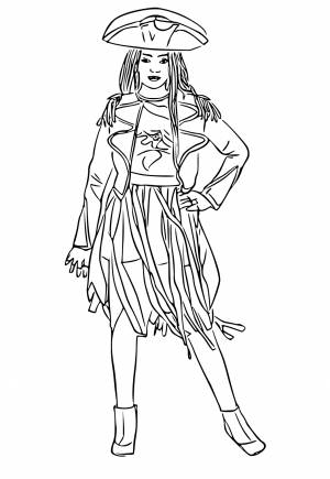 Раскраска Потомки Пират