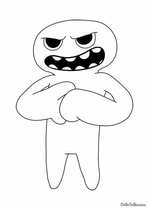 Раскраска Злой Джамбо Джош