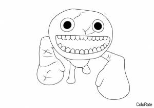 Раскраска Джамбо в ярости